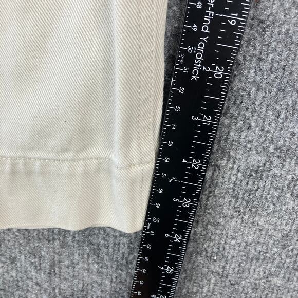 Eddie Bauer Jeans Women's Size 18 Beige Capri Casual Cotton Denim Pants - Picture 3 of 10